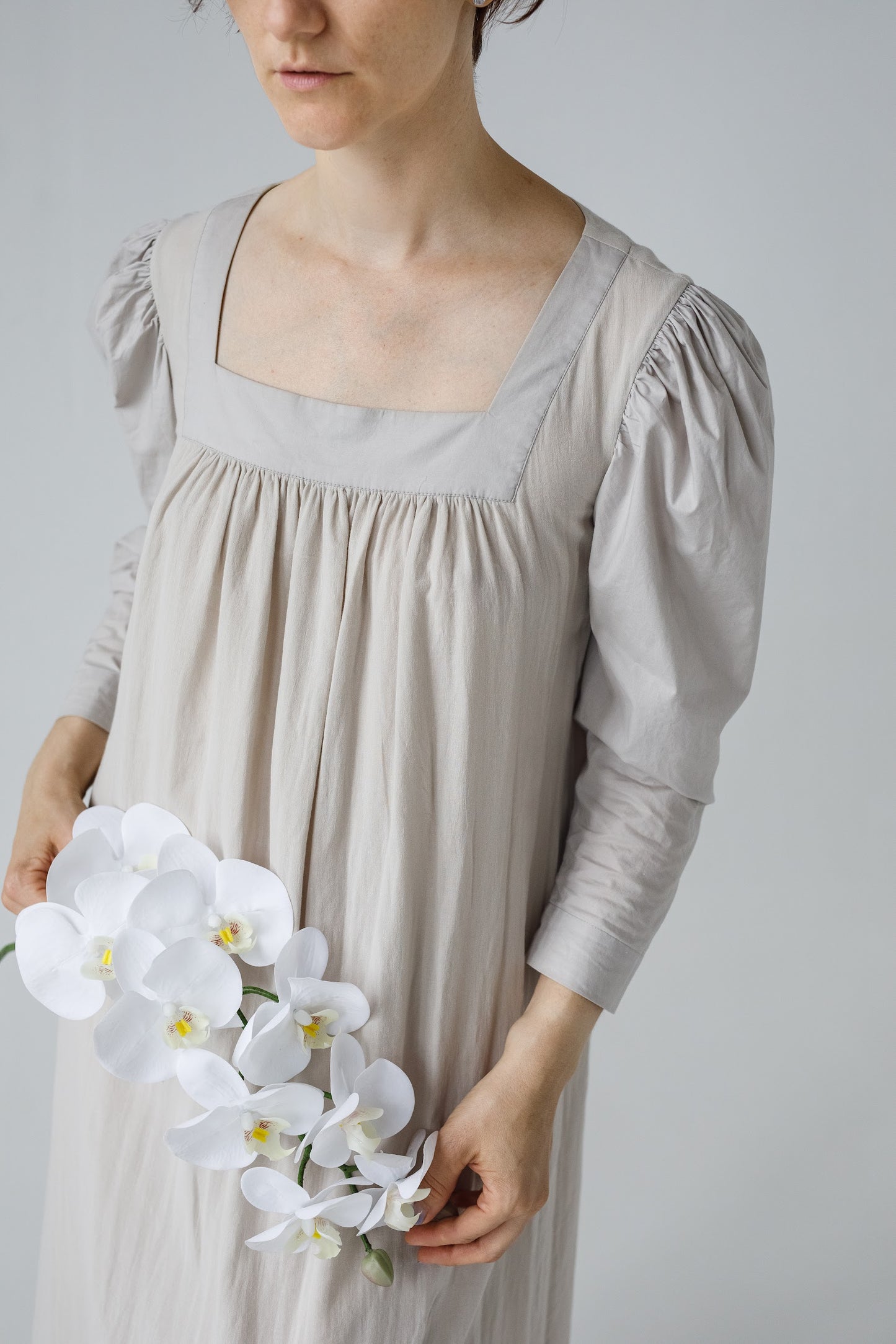 「Natalia」コットンのやわらかさに包まれるロングドレス