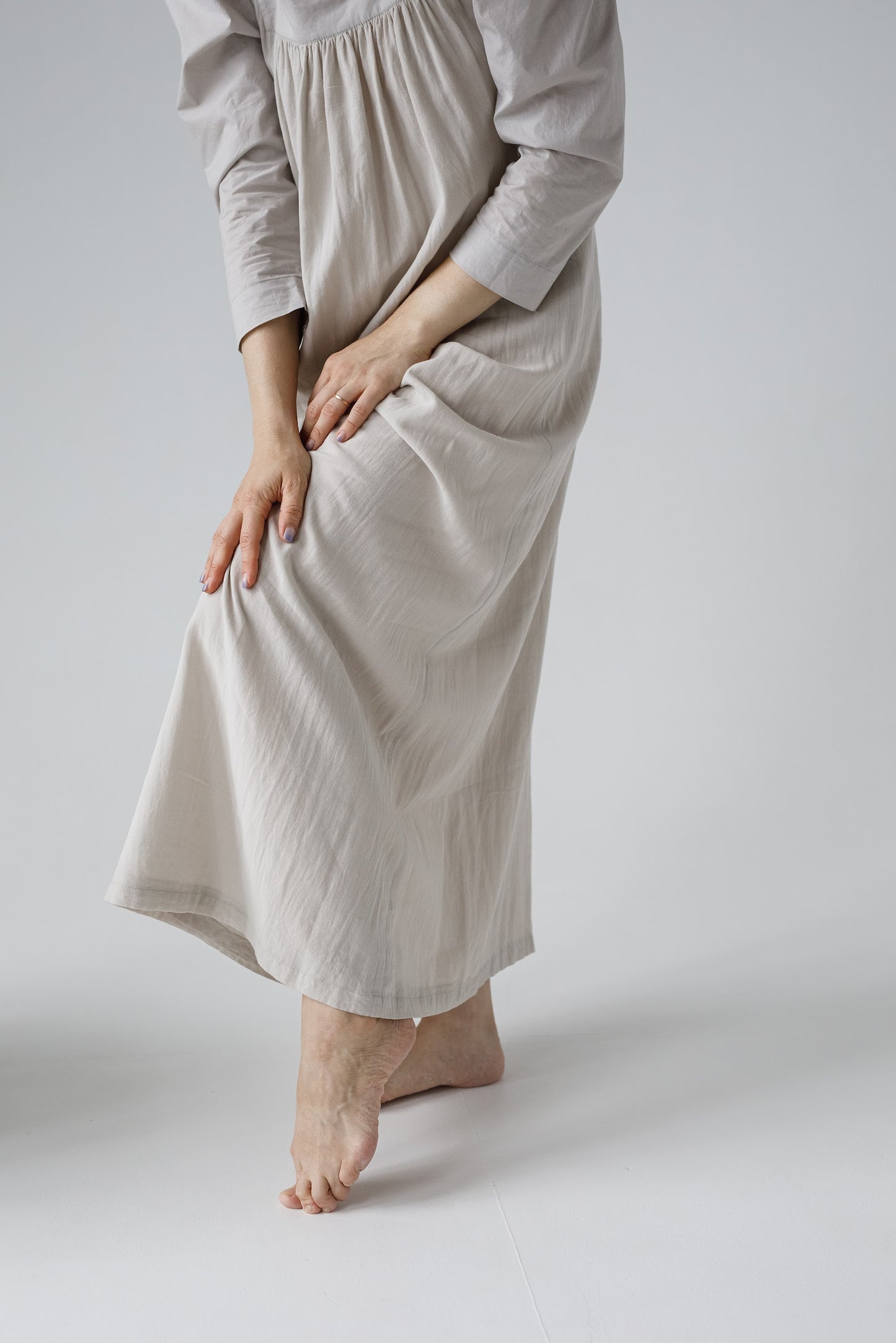 「Natalia」コットンのやわらかさに包まれるロングドレス